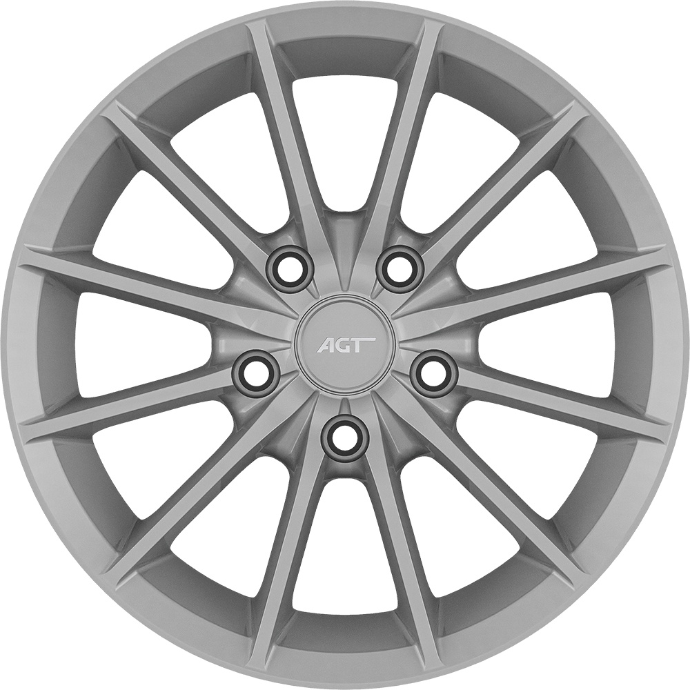 7.0X17" PCD 5X100 AGT Wheels 01804 57.10 mm Silver