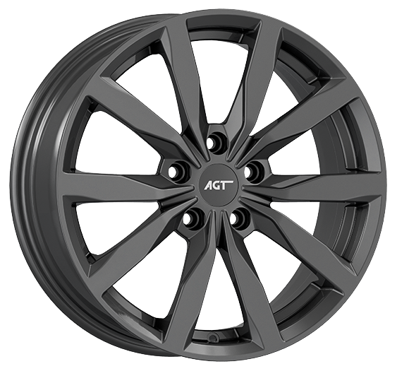 7.0X17" PCD 5X100 AGT Wheels 17261 ET40 57.10 mm Titan