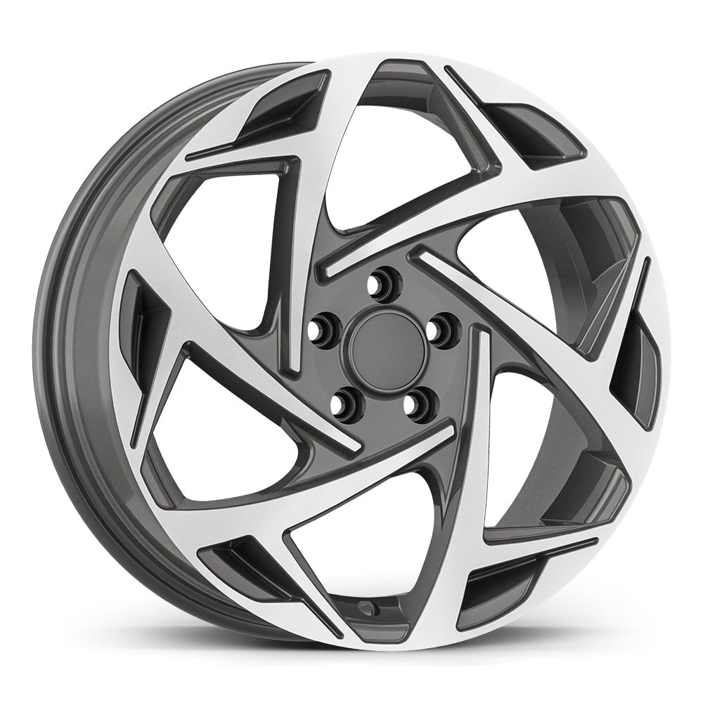 7.0X17" PCD 5X100 AGT Wheels 17290 ET45 57.10 mm Titan Diamond