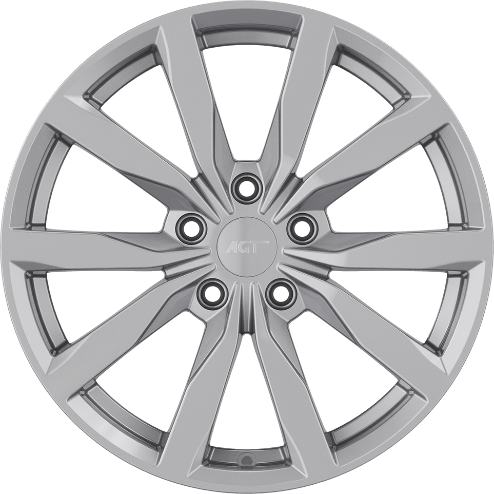 7.0X17" PCD 5X112 AGT Wheels 17261 ET40 57.10 mm Full Silver