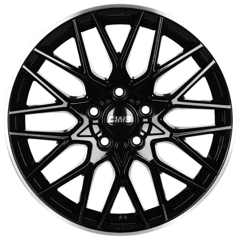7.0X17" PCD 5X112 CMS 1062 ET40 66.50 mm Diamond Rim Black Gloss