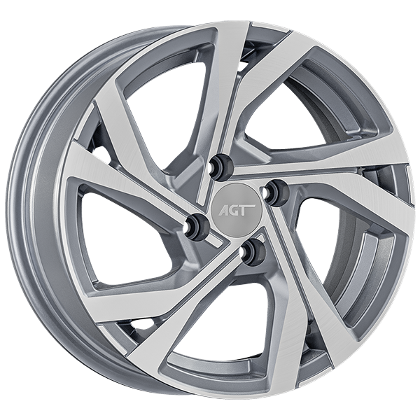 7.0X17" PCD 5X114 AGT Wheels 17156 ET45 67.10 mm Matt Gun Metal Diamond