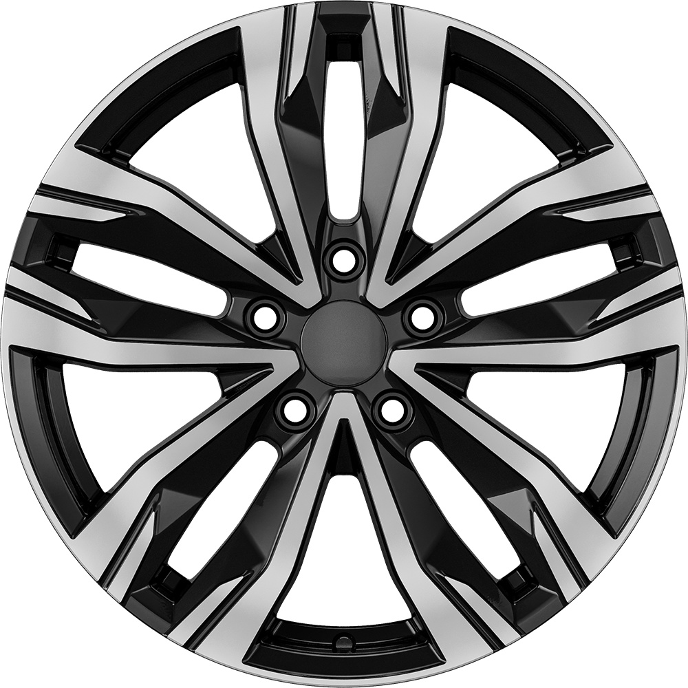 7.0X17" PCD 5X114 AGT Wheels 17276 ET40 66.10 mm Gloss Black Diamond