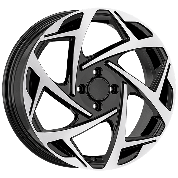 7.0X17" PCD 5X115 AGT Wheels 17290 ET45 70.20 mm Gloss Black Diamond
