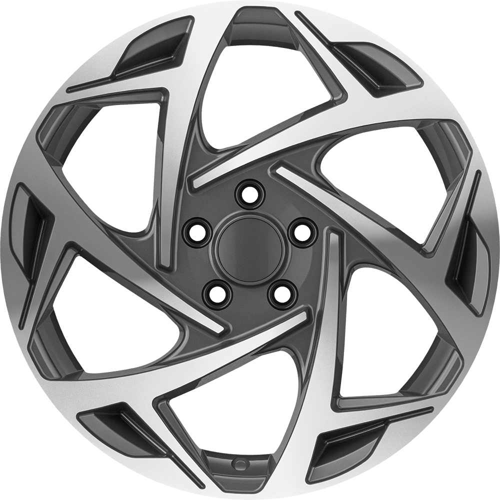 7.0X17" PCD 5X115 AGT Wheels 17290 ET45 70.20 mm Titan Diamond