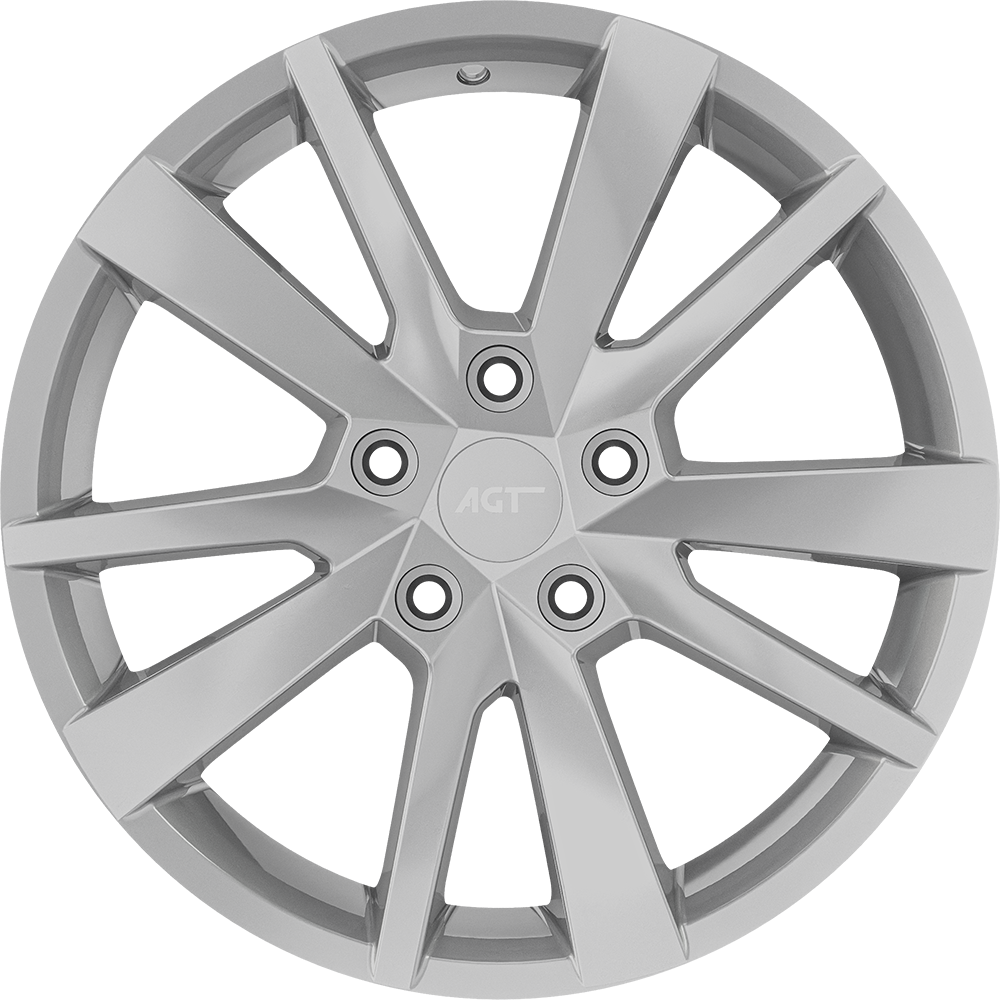 7.0X17" PCD5X108 AGT Wheels 17133 ET48 Full Silver 67.1 mm
