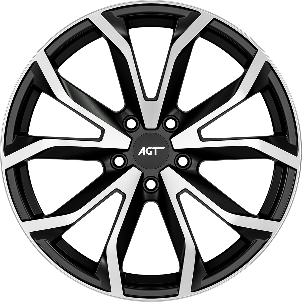 7.0X17" PCD5X110 FD Wheels 734-2 ET38 Matt Black Diamond 65.1 mm