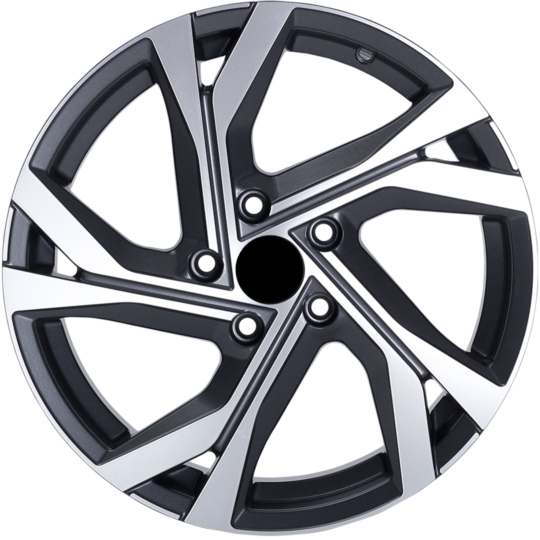 7.0X17" PCD5X114 AGT Wheels 156 ET35 Black Diamond 73.1 mm