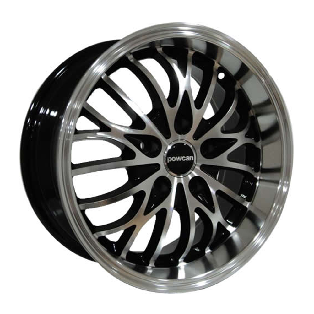 7.5X16" PCD 4X108 BK BK-230 BLACK MACHINE ET20 65.1 mm