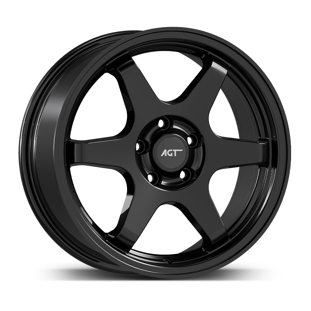 7.5X17" PCD 4X100 AGT Wheels 737  ET42 72.60 mm Gloss Black