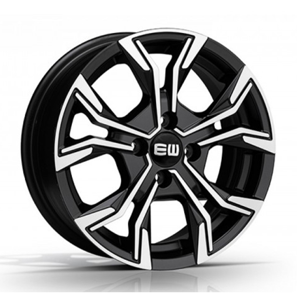7.5X17" PCD 4X100 Elit Jant EJ12 BLACK LIP POLISH ET38 67.1 mm
