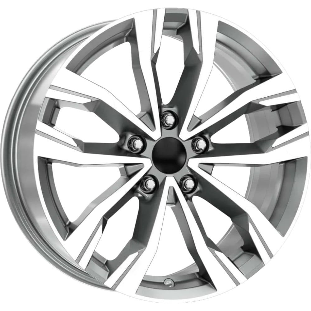 7.5X17" PCD 4X100 Kormetal DY747 GUN  METAL  DIAMOND ET40 60.1 mm