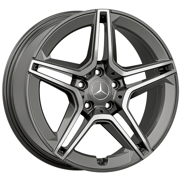 7.5X17" PCD 5X112 AGT Wheels 17273 ET45 66.60 mm Titan Diamond