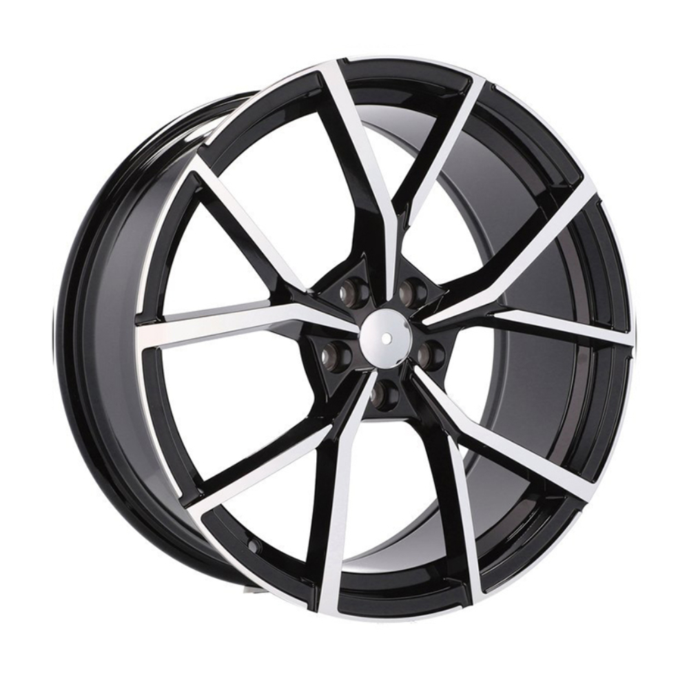 7.5X17" PCD 5X112 BK 5801 BLACK MACHINE ET45 57.1 mm