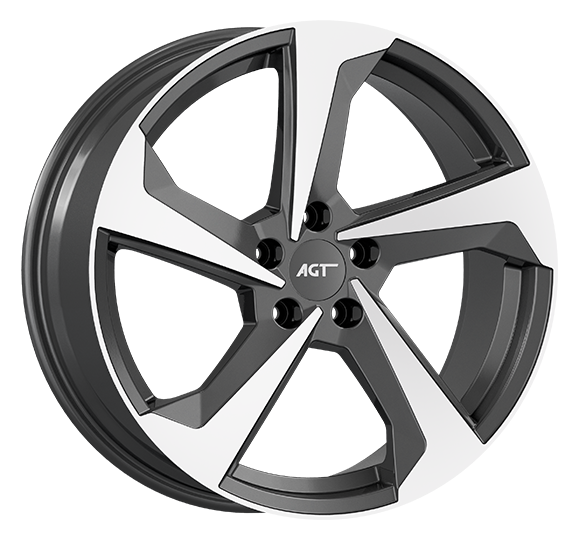 7.5X17" PCD 5X114 AGT Wheels 17120  ET45 72.60 mm TITAN DIAMOND