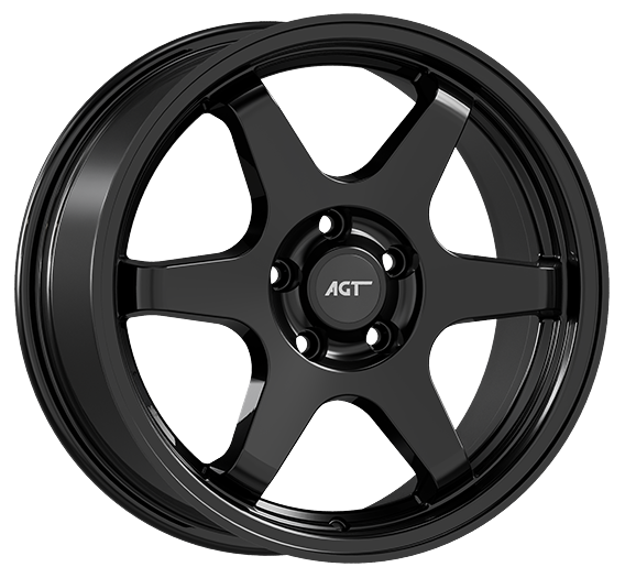 7.5X17" PCD 5X114 AGT Wheels 737  ET42 72.60 mm Gloss Black