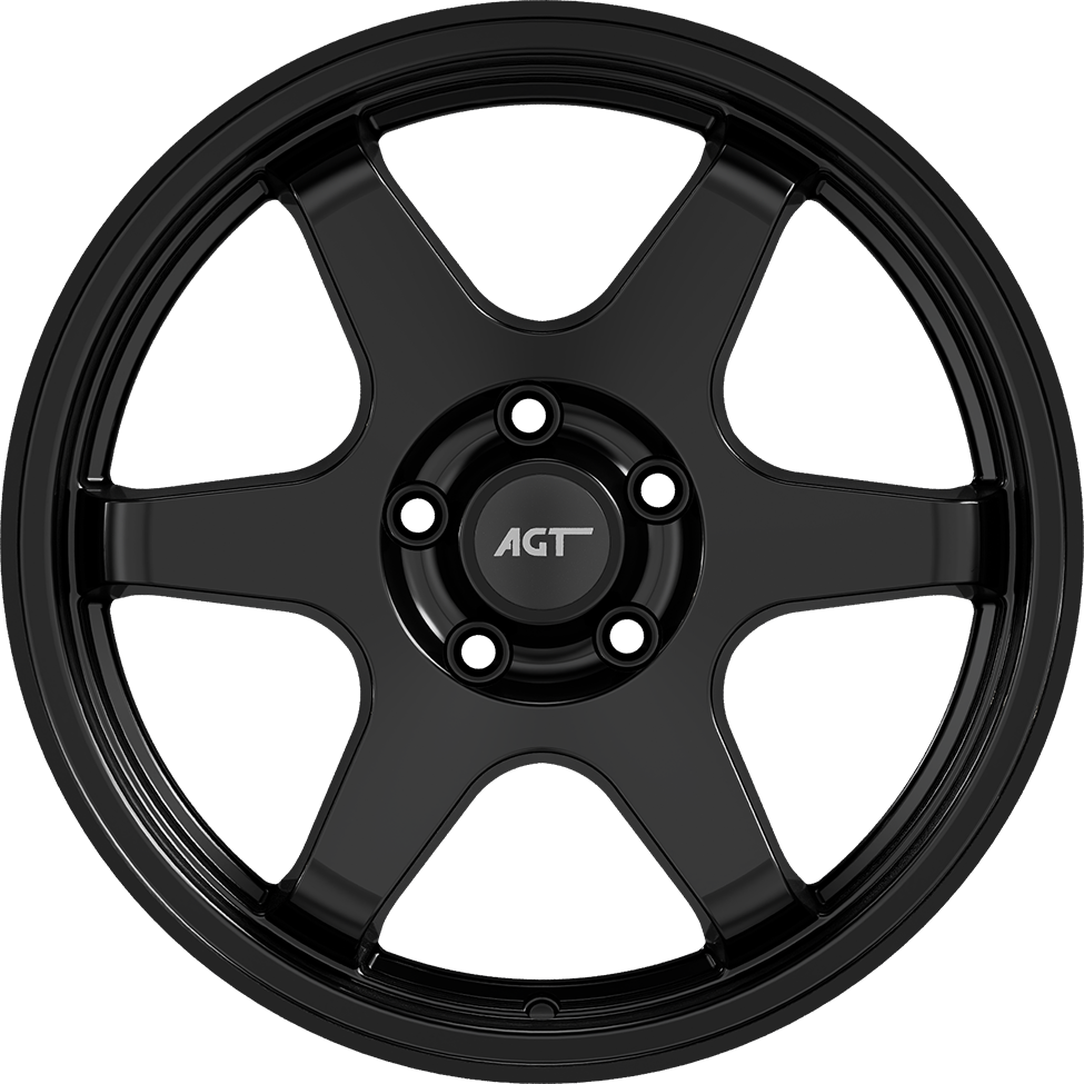 7.5X17" PCD 5X114 AGT Wheels 737  ET42 72.60 mm Gloss Black