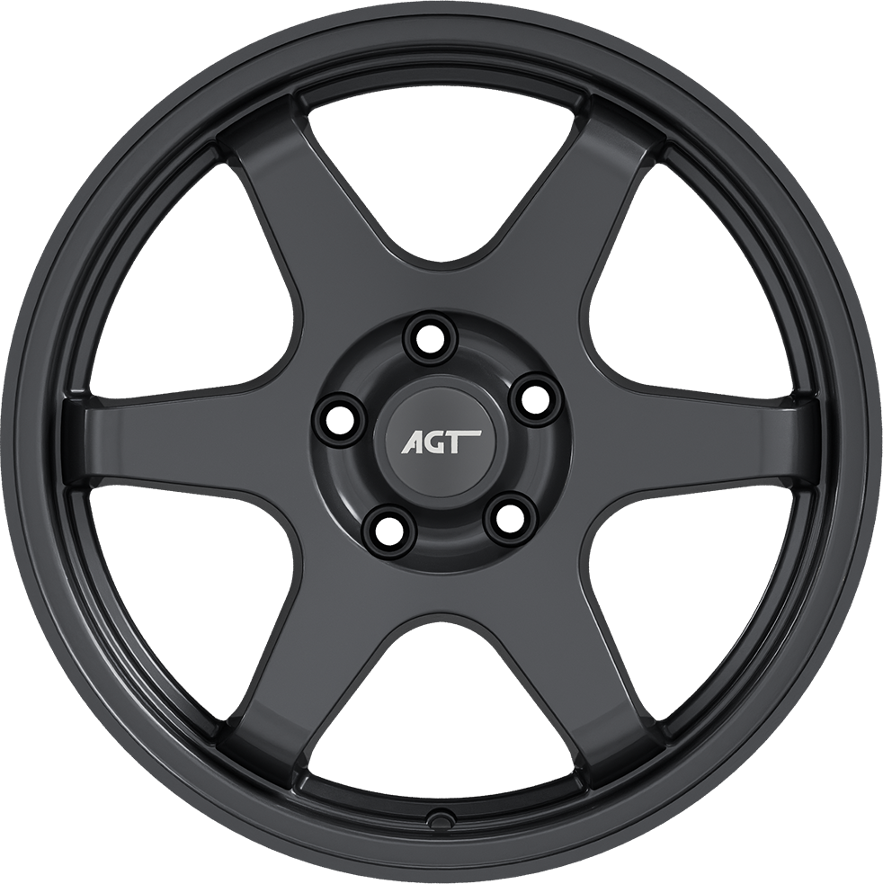7.5X17" PCD 5X114 AGT Wheels 737 Scorpion ET40 72.60 mm Hyper Black