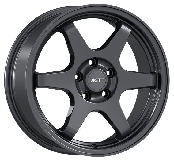 7.5X17" PCD 5X114 AGT Wheels 737 Scorpion ET40 72.60 mm Hyper Black