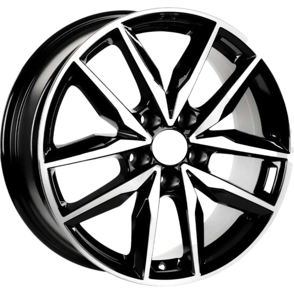 7.5X18" PCD 5X100 CMS CMS-1128-04 ET40 Diamond Black Gloss 57.1 mm