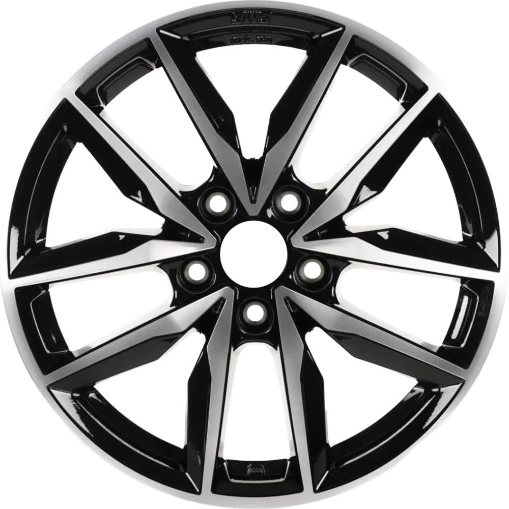 7.5X18" PCD 5X100 CMS CMS-1128-04 ET40 Diamond Black Gloss 57.1 mm