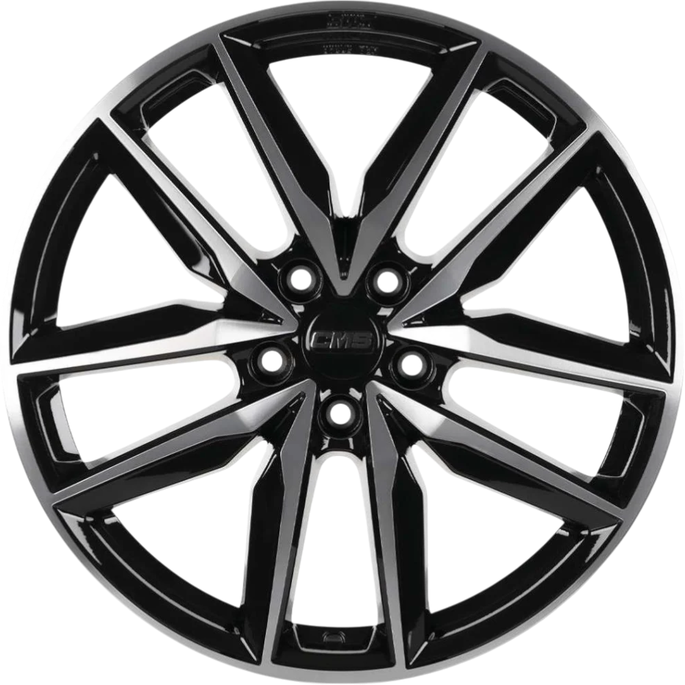 7.5X19" PCD 5X112 CMS CMS-1130-02 ET50 Diamond Black Gloss 57.1 mm