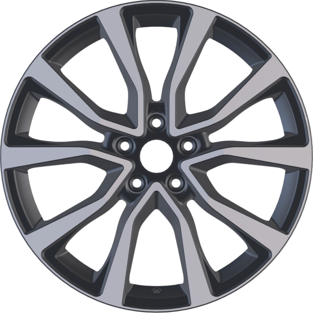 7.5X19" PCD 5X114 AGT Wheels 1209 ET40 60.10 mm Gun Metal
