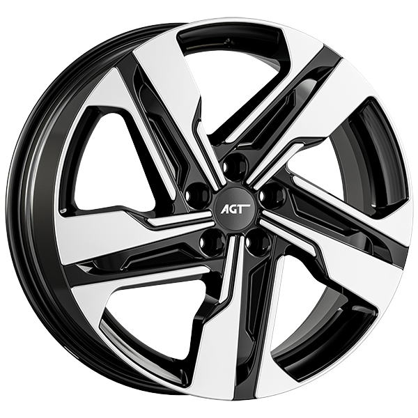 7.5X19" PCD 5X114 FD Wheels 19204 EV01 ET49.5 67.1 mm Black Diamond