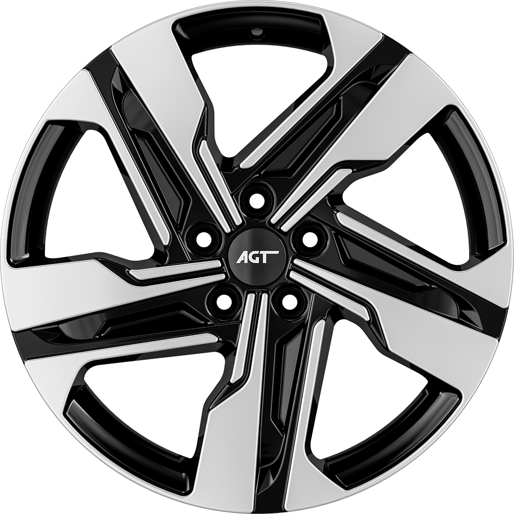 7.5X19" PCD 5X114 FD Wheels 19204 EV01 ET49.5 67.1 mm Black Diamond