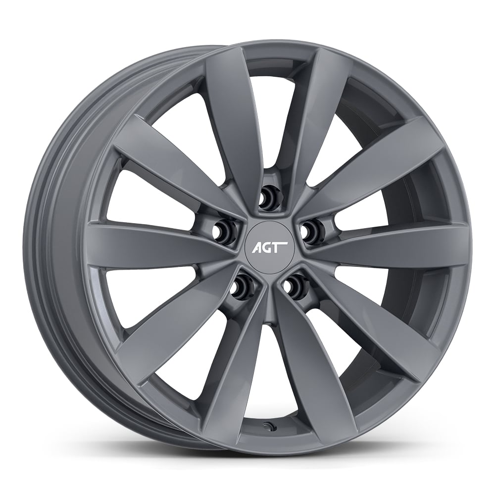 8.0X18" PCD 5X100 AGT Wheels 18271 ET35 67.10 mm Hyper Black