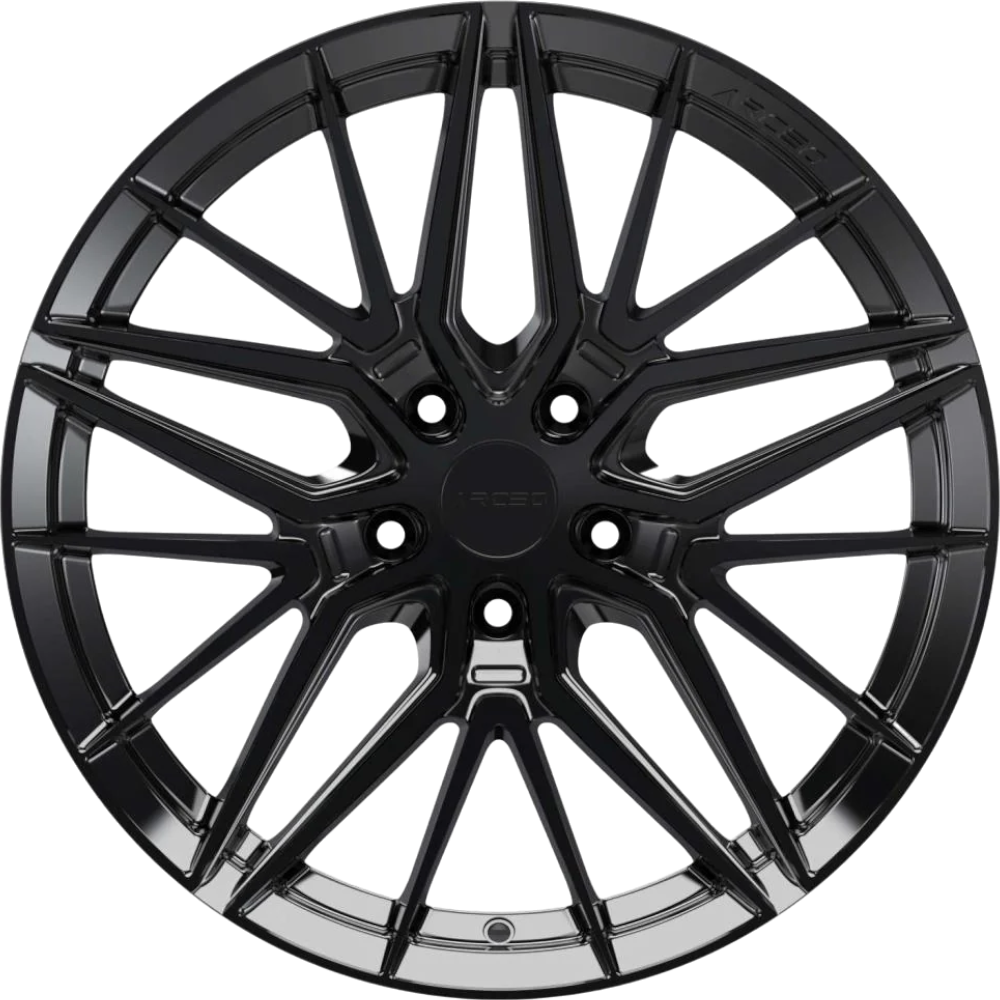 8.0X18" PCD 5X105 Arceo Wheels ARC-18193-02 ET35 Glossy Black  73.1 mm