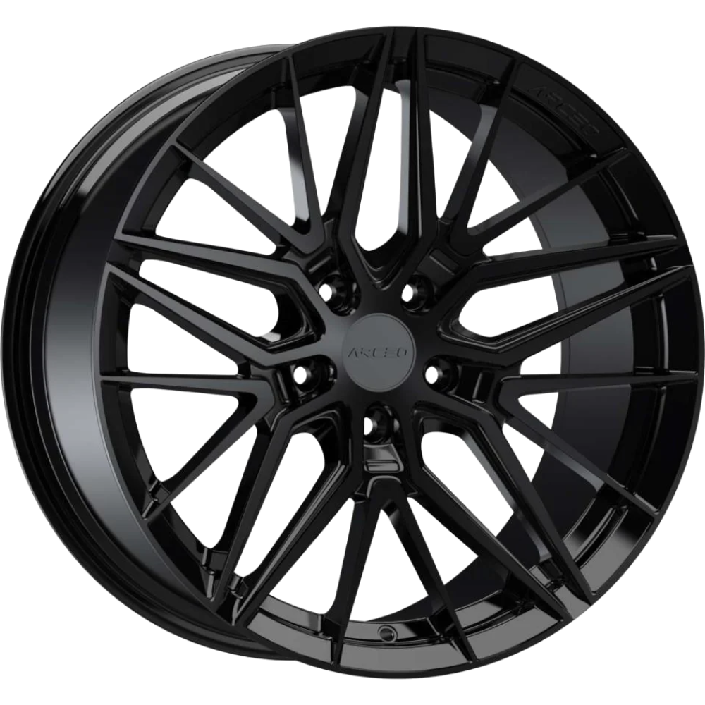8.0X18" PCD 5X105 Arceo Wheels ARC-18193-02 ET35 Glossy Black  73.1 mm