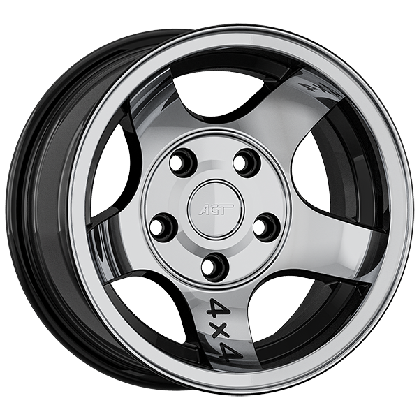 8.0X18" PCD 5X108 AGT Wheels 01935 72.60 mm Black Diamond