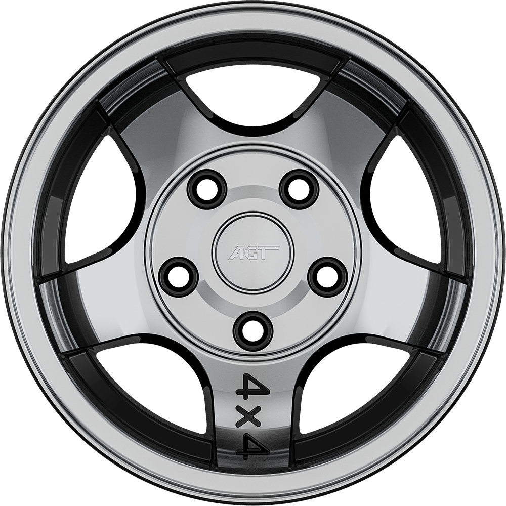 8.0X18" PCD 5X108 AGT Wheels 01935 72.60 mm Black Diamond