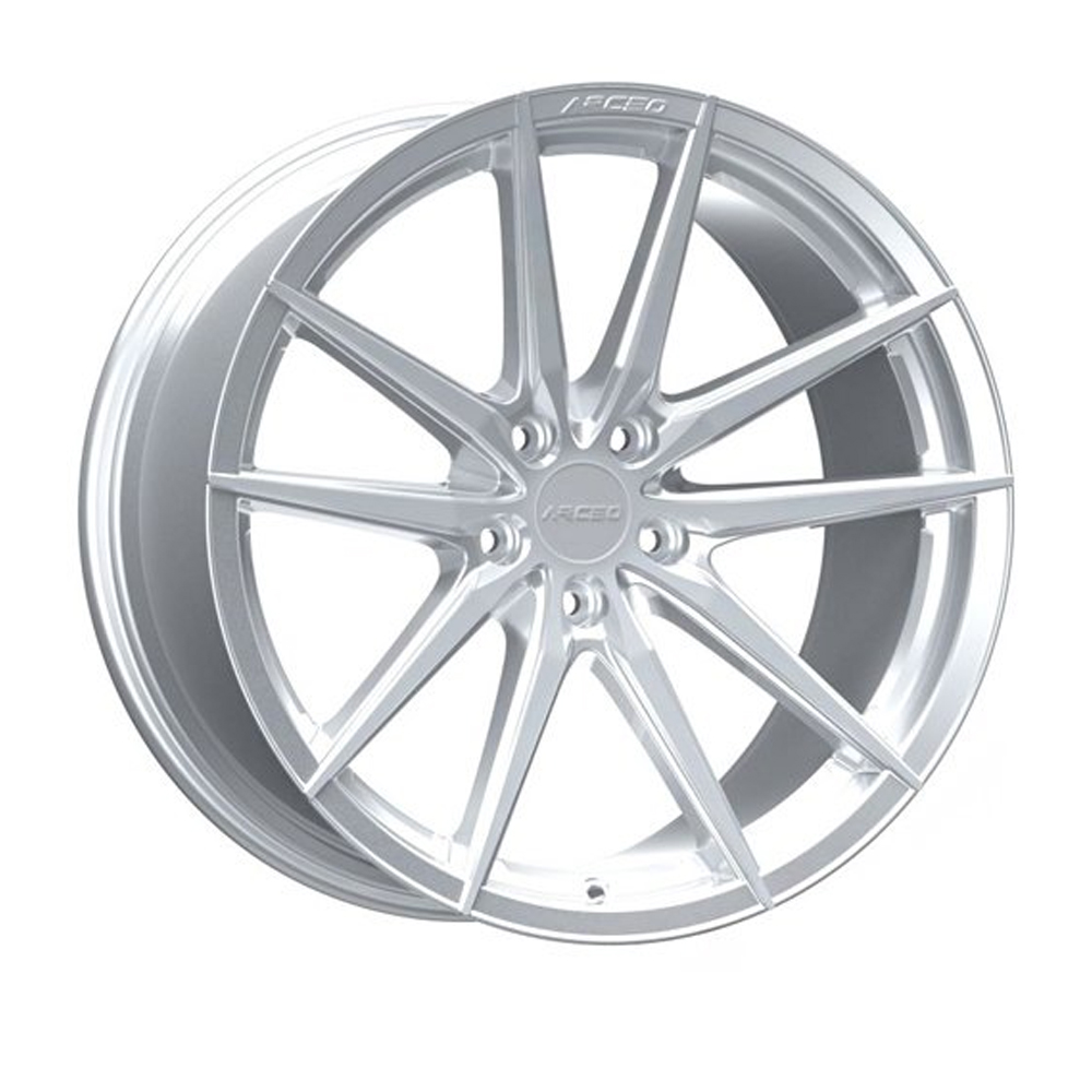 8.0X18" PCD 5X108 Arceo Wheels  18190 SILVER DIAMOND ET35 73.1 mm