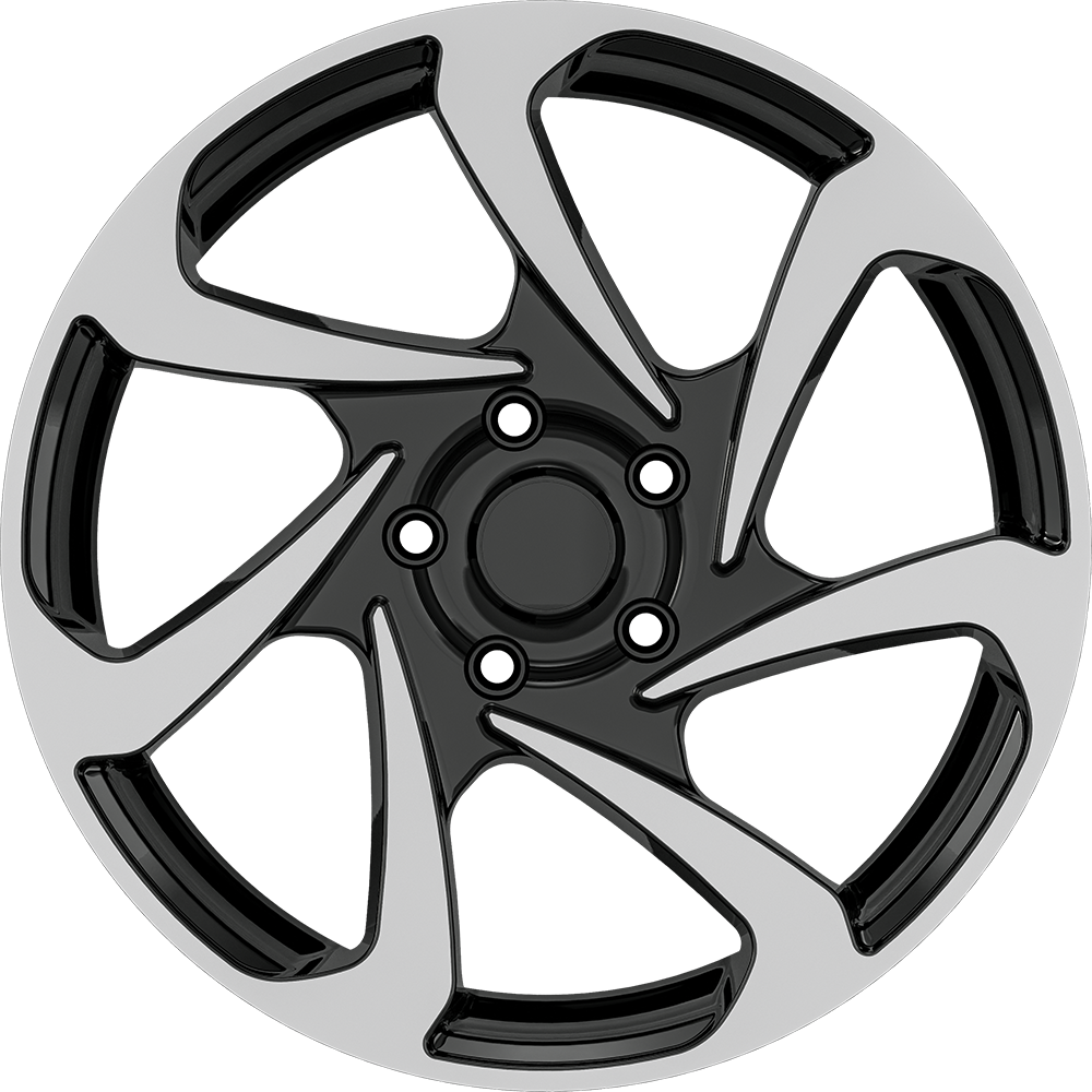 8.0X18" PCD 5X110 AGT Wheels 18286 ET45 65.10 mm Gloss Black Diamond