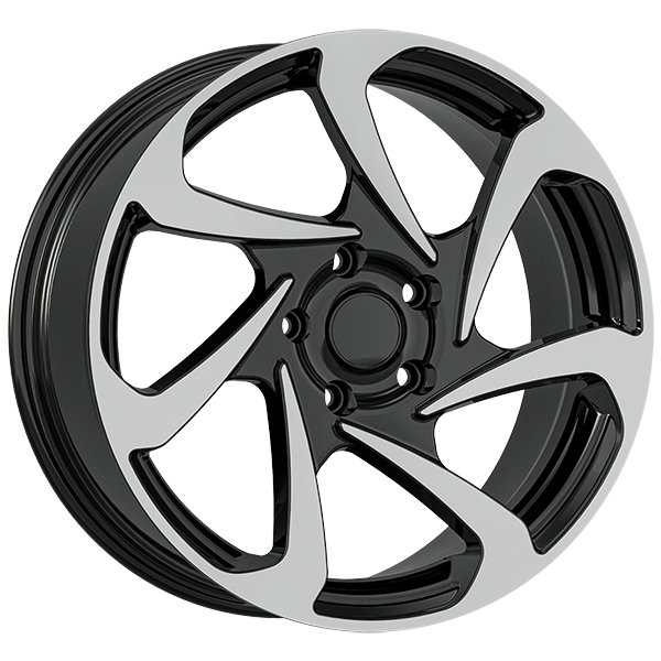 8.0X18" PCD 5X110 AGT Wheels 18286 ET45 65.10 mm Gloss Black Diamond