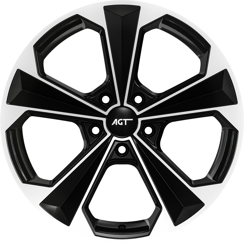 8.0X18" PCD 5x112 AGT Wheels 18062 ET38 72.60 mm Gloss Black Diamond