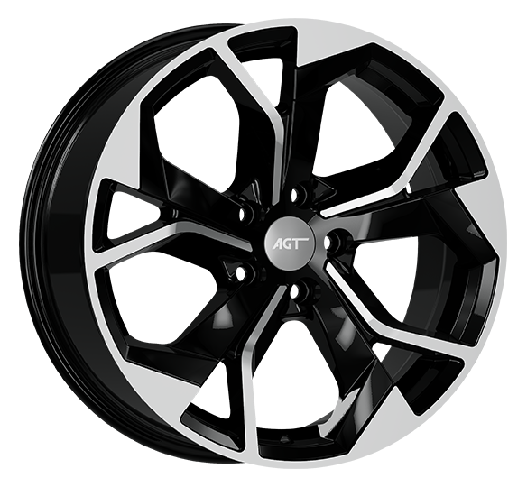 8.0X18" PCD 5X112 AGT Wheels 18252 RS-01 ET35 66.50 mm MATT BLACK DIAMOND