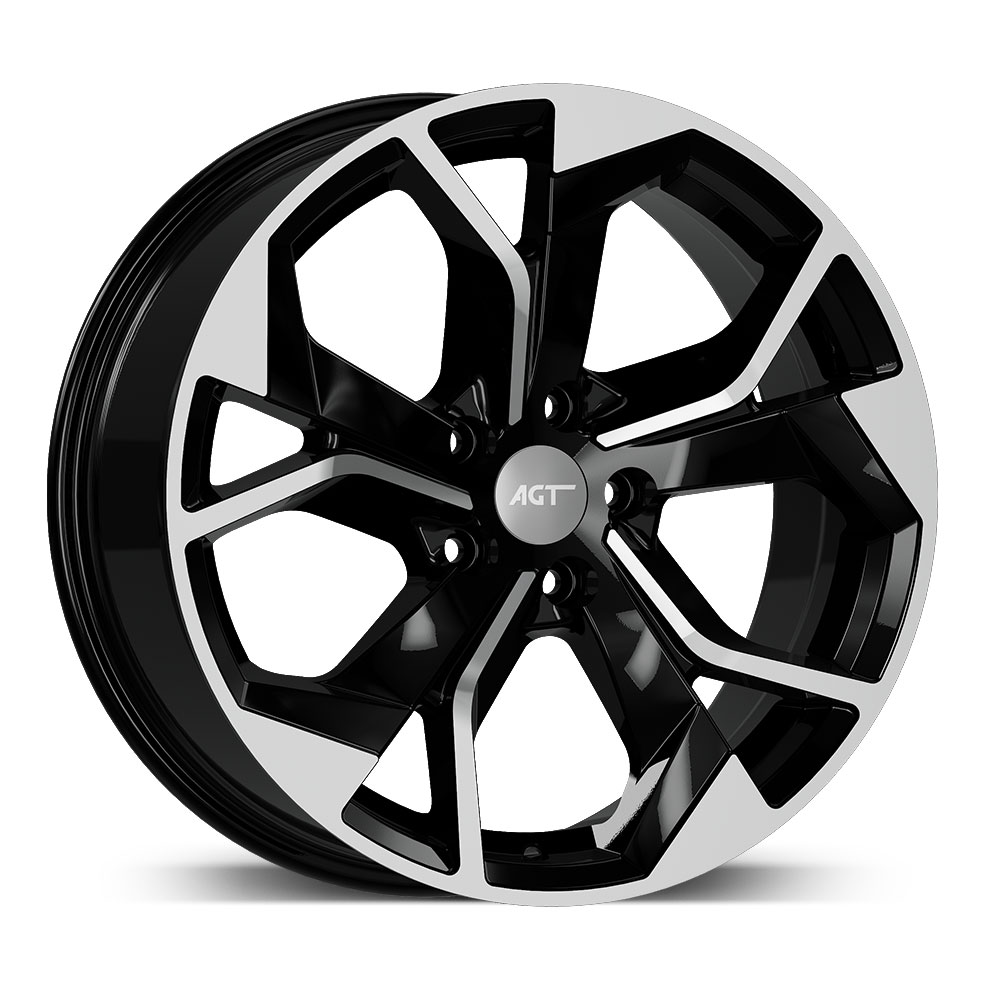8.0X18" PCD 5X112 AGT Wheels 18252 RS-01 ET35 66.50 mm MATT BLACK DIAMOND