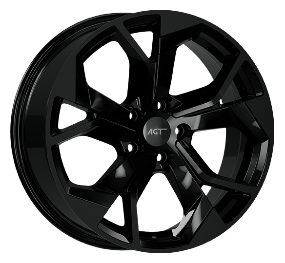 8.0X18" PCD 5X112 AGT Wheels 18252 RS-01 ET35 Black 66.5 mm