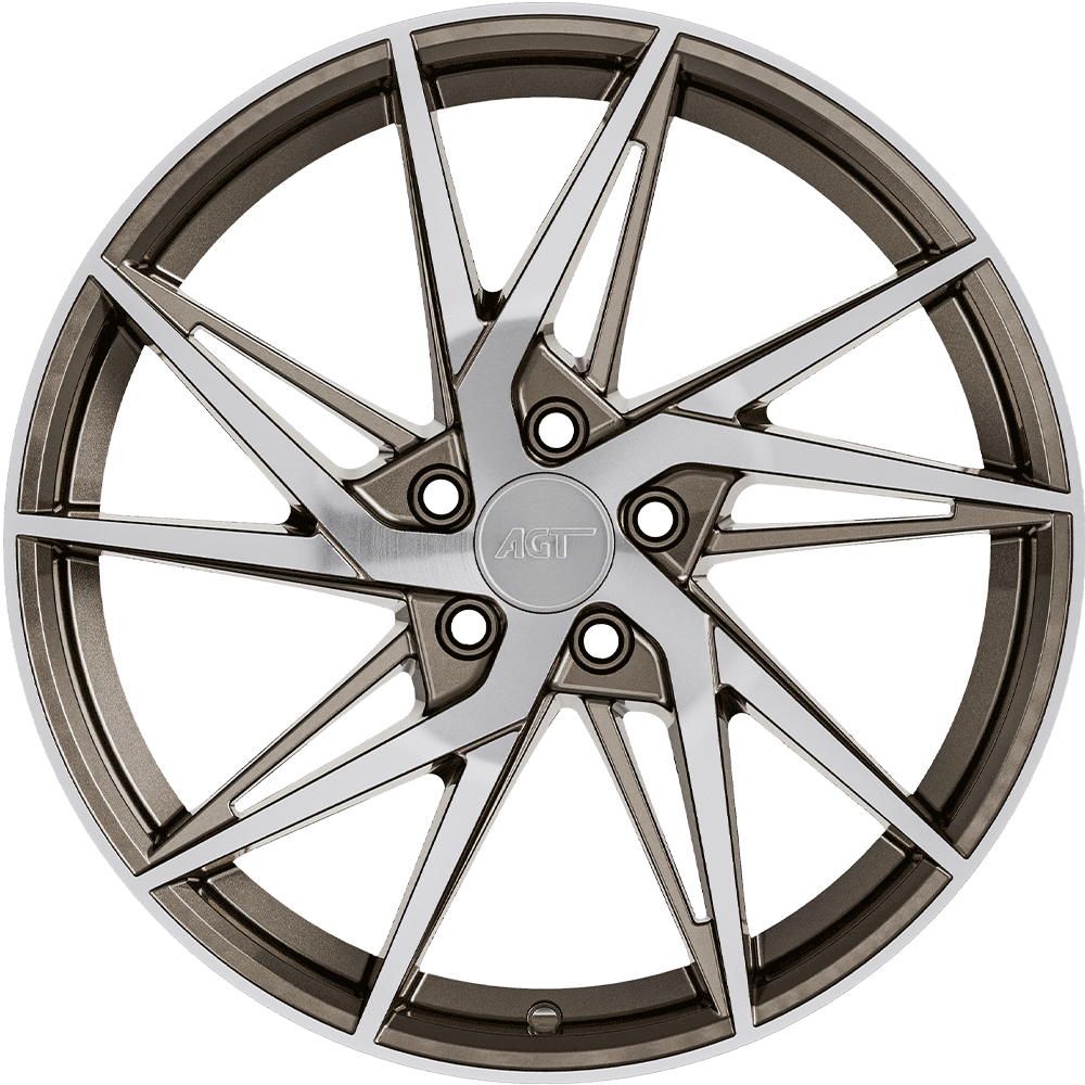 8.0X18" PCD 5X112 AGT Wheels 18259 FER-R02 ET35 72.6 mm Bronze Diamond