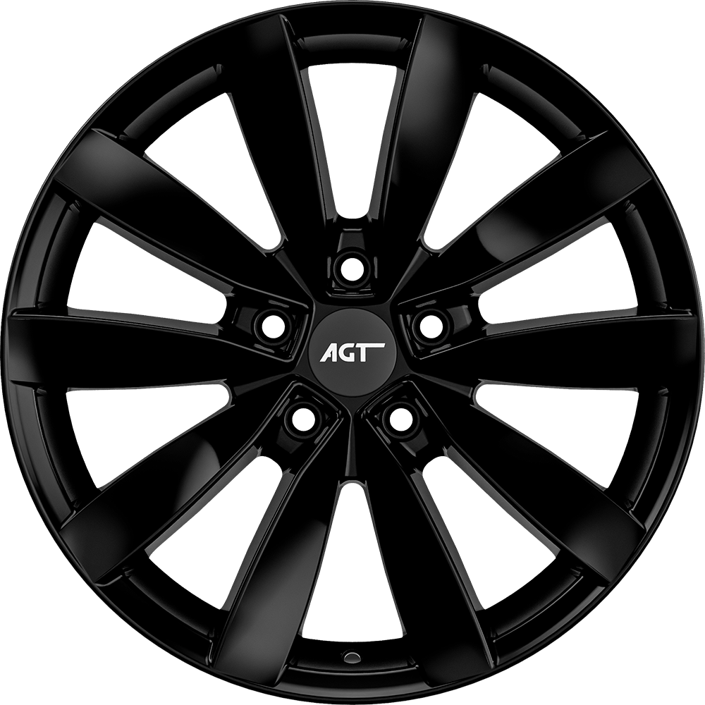 8.0X18" PCD 5X112 AGT Wheels 18271 ET42 67.10 mm Gloss Black