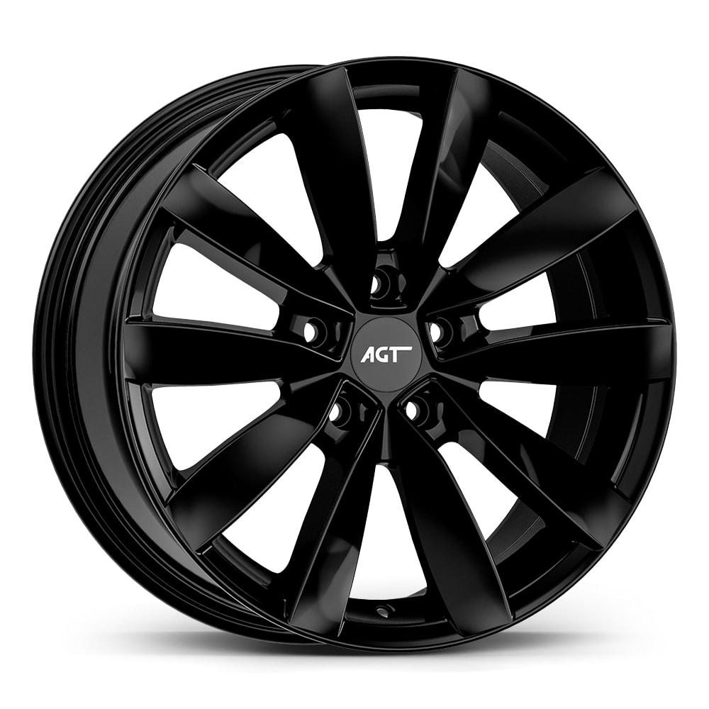 8.0X18" PCD 5X112 AGT Wheels 18271 ET42 67.10 mm Gloss Black