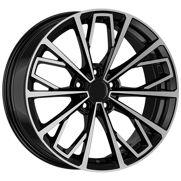 8.0X18" PCD 5X112 AGT Wheels 18289 ET35 66.50 mm Gloss Black Diamond