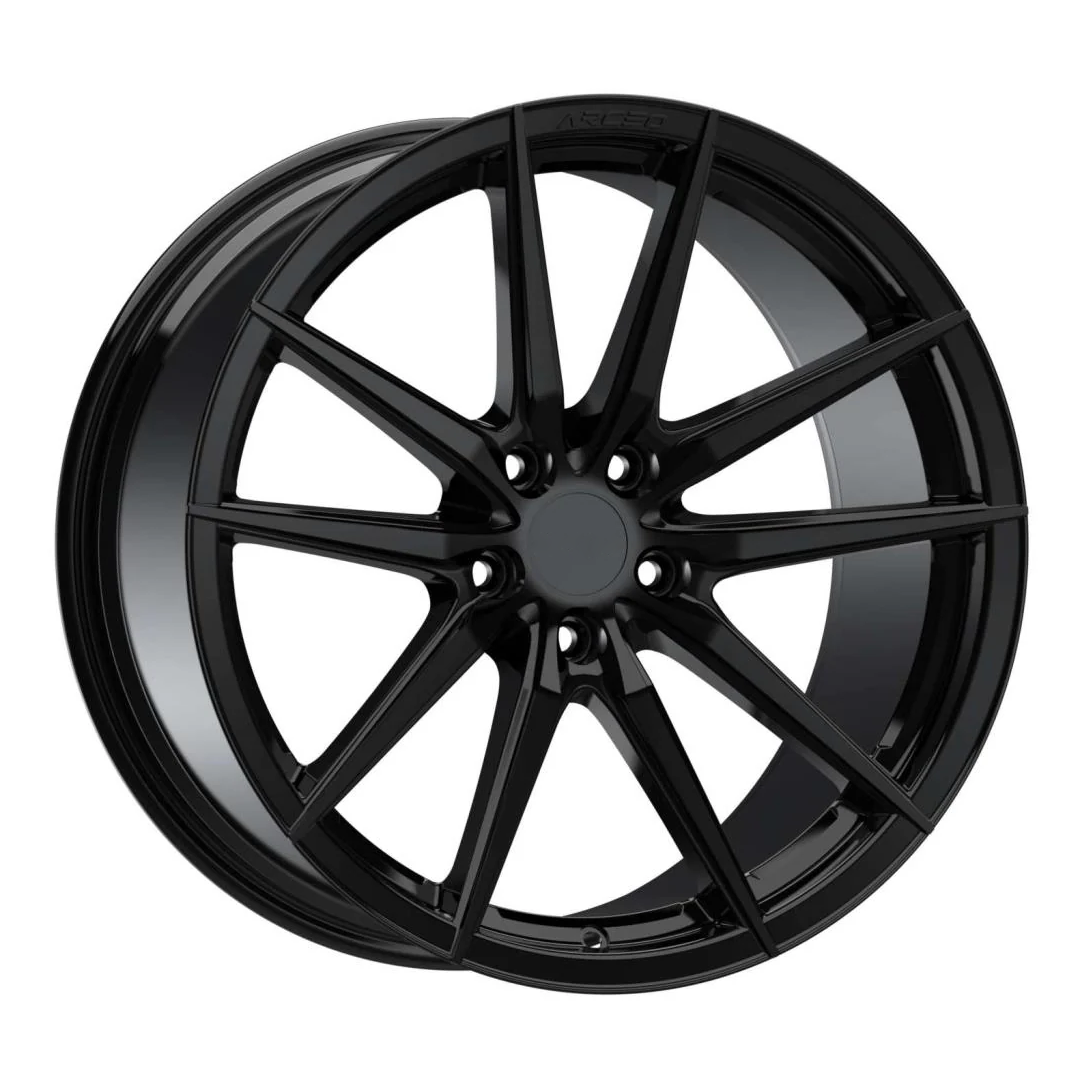 8.0X18" PCD 5X112 Arceo Wheels ARC-18190-17 ET33 Glossy Black Monaco 73.1 mm