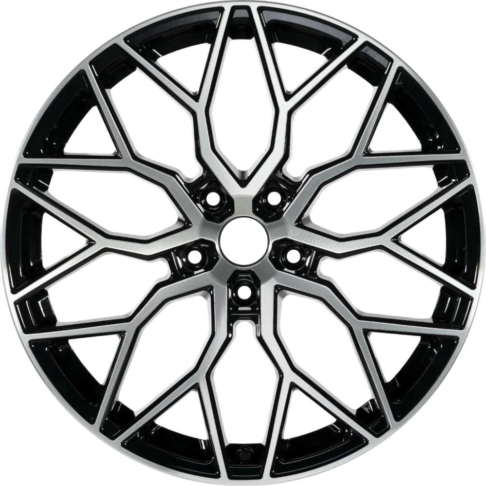 8.0X18" PCD 5X112 EMR Wheels EMR-A368-07 ET40 73.1 mm Silver Diamond