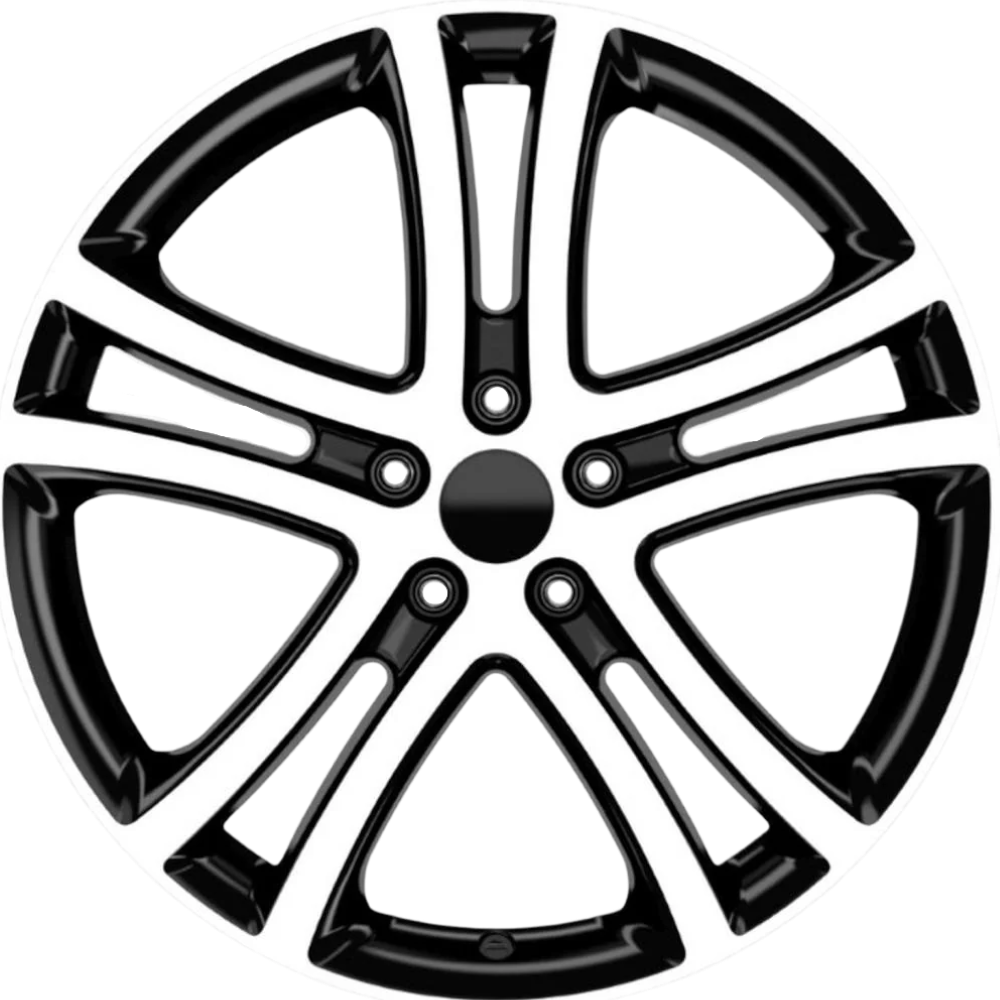 8.0X18" PCD 5X112 EMR Wheels EMR-DY548-01 ET40 BLACK DIAMOND 73.1 mm