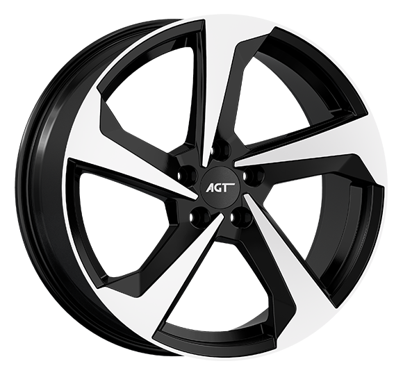 8.0X18" PCD 5X112 FD Wheels 18120 BLACK DIAMOND ET44 66.6 mm