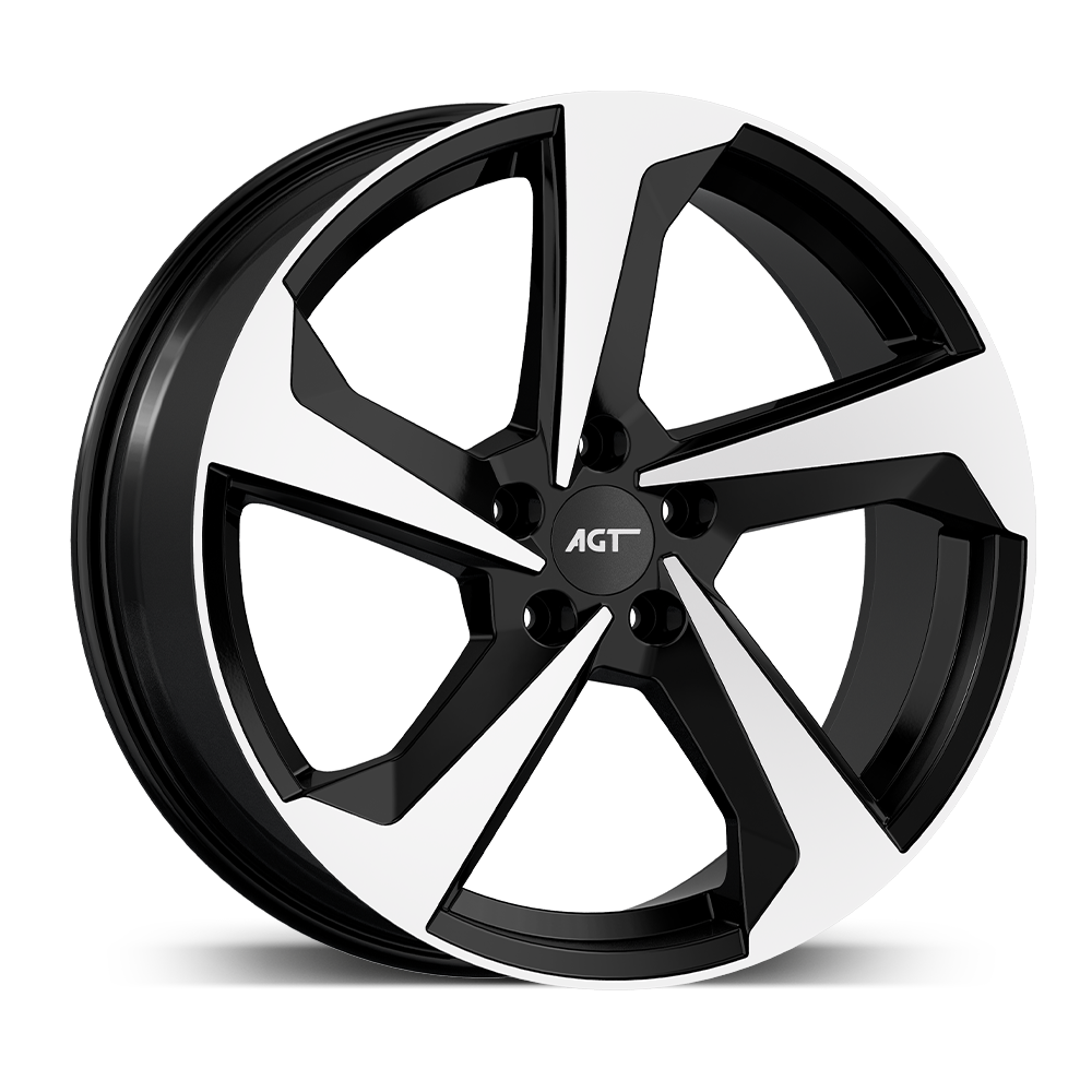 8.0X18" PCD 5X112 FD Wheels 18120 BLACK DIAMOND ET44 66.6 mm